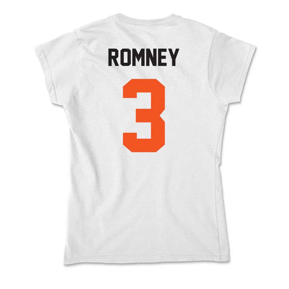Oklahoma State - NCAA Football : Tate Romney - Soft Style Women’s T-Shirt-1