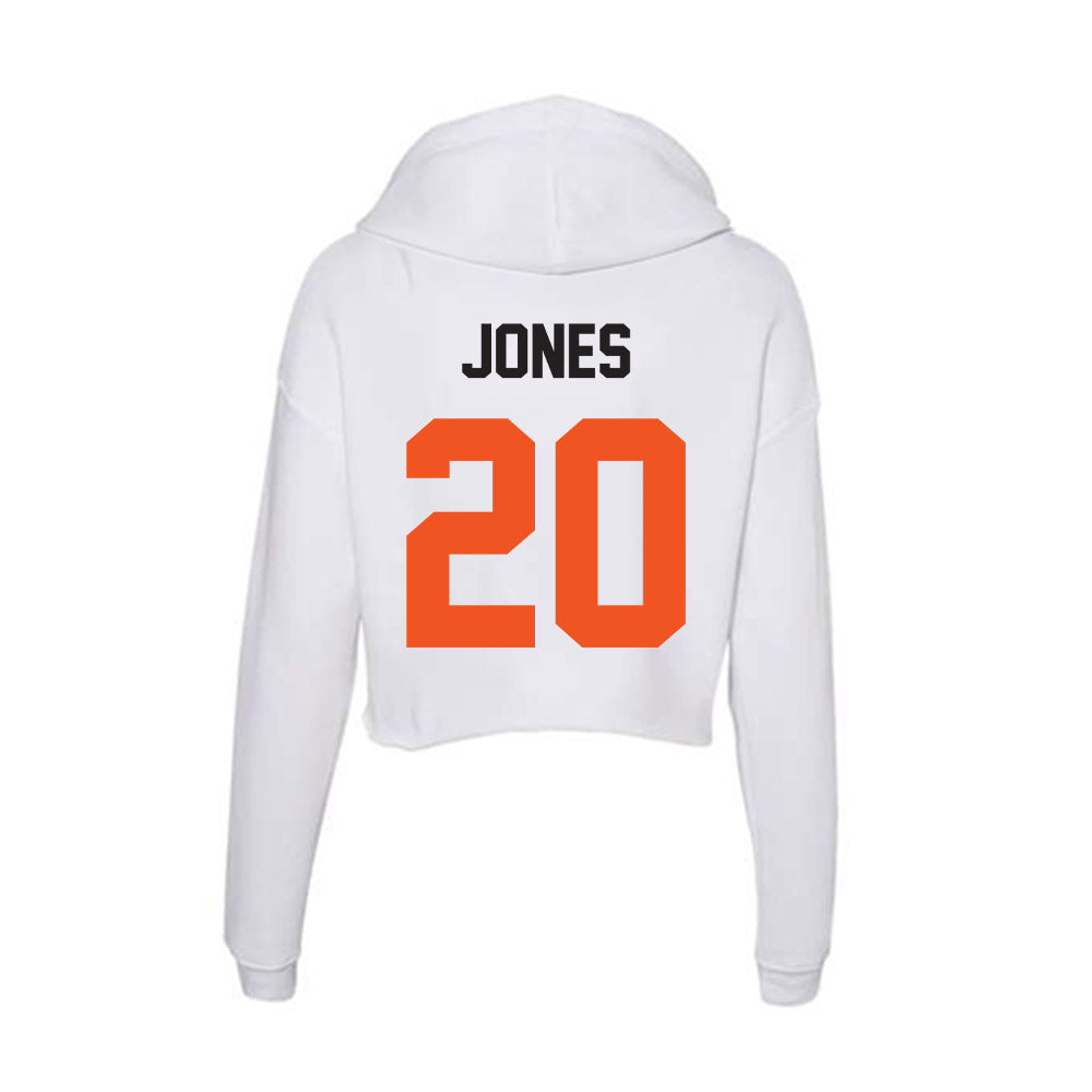 Oklahoma State - NCAA Football : KD Jones - Women's Crop Fleece Hooded Sweatshirt-1