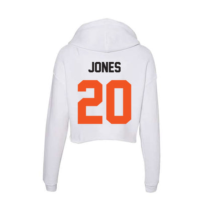 Oklahoma State - NCAA Football : KD Jones - Women's Crop Fleece Hooded Sweatshirt-1