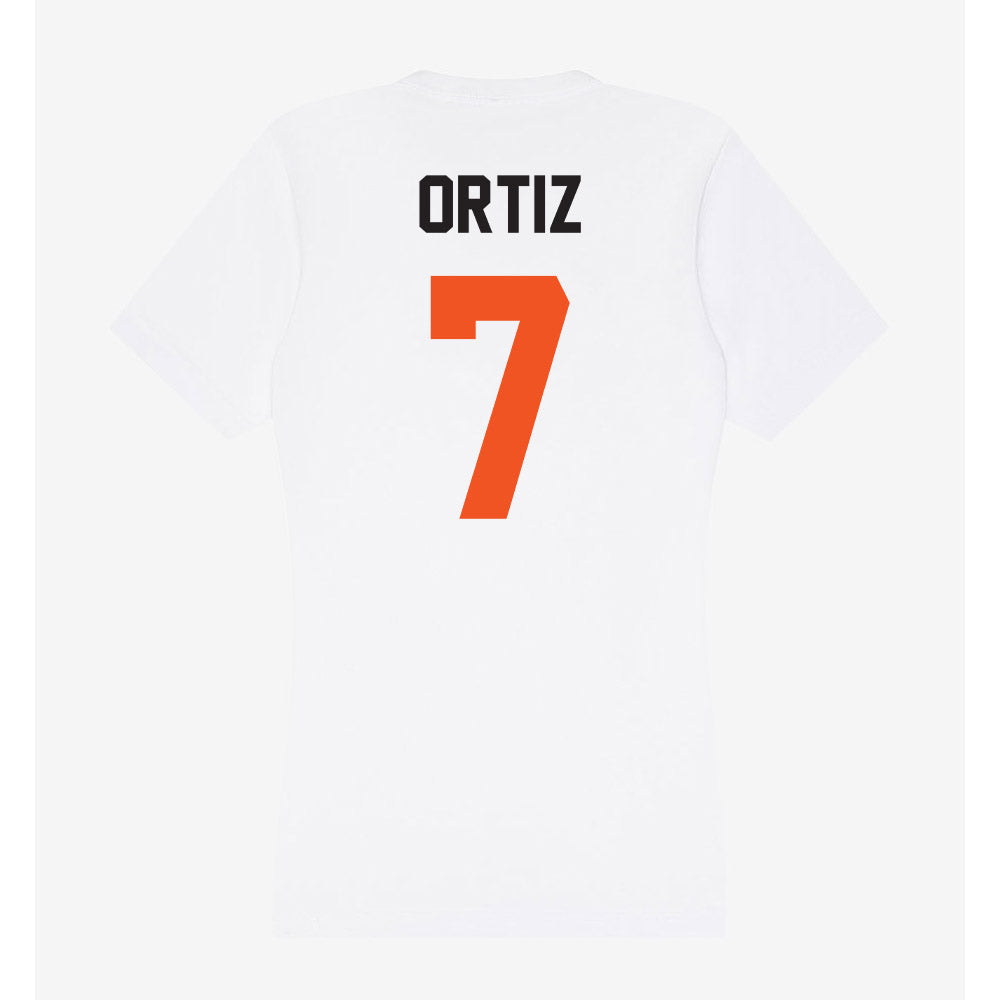 Oklahoma State - NCAA Baseball : Avery Ortiz - Women's V-Neck T-Shirt-1