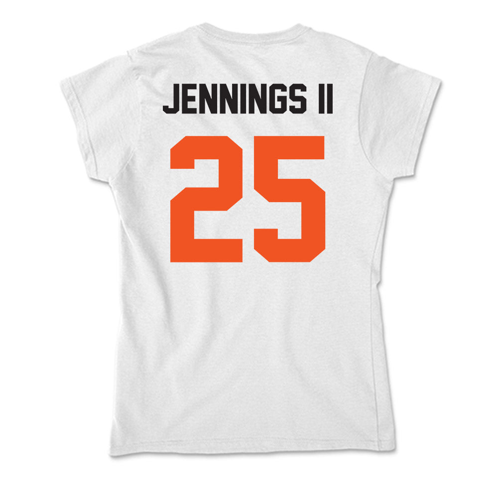 Oklahoma State - NCAA Men's Basketball : Robert Jennings II - Soft Style Women’s T-Shirt-1