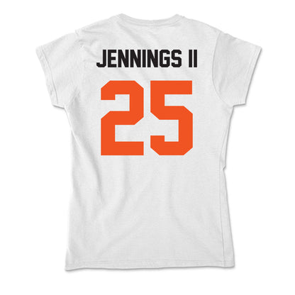 Oklahoma State - NCAA Men's Basketball : Robert Jennings II - Soft Style Women’s T-Shirt-1