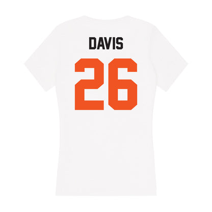 Oklahoma State - NCAA Softball : Rosie davis - Women's V-Neck T-Shirt-1