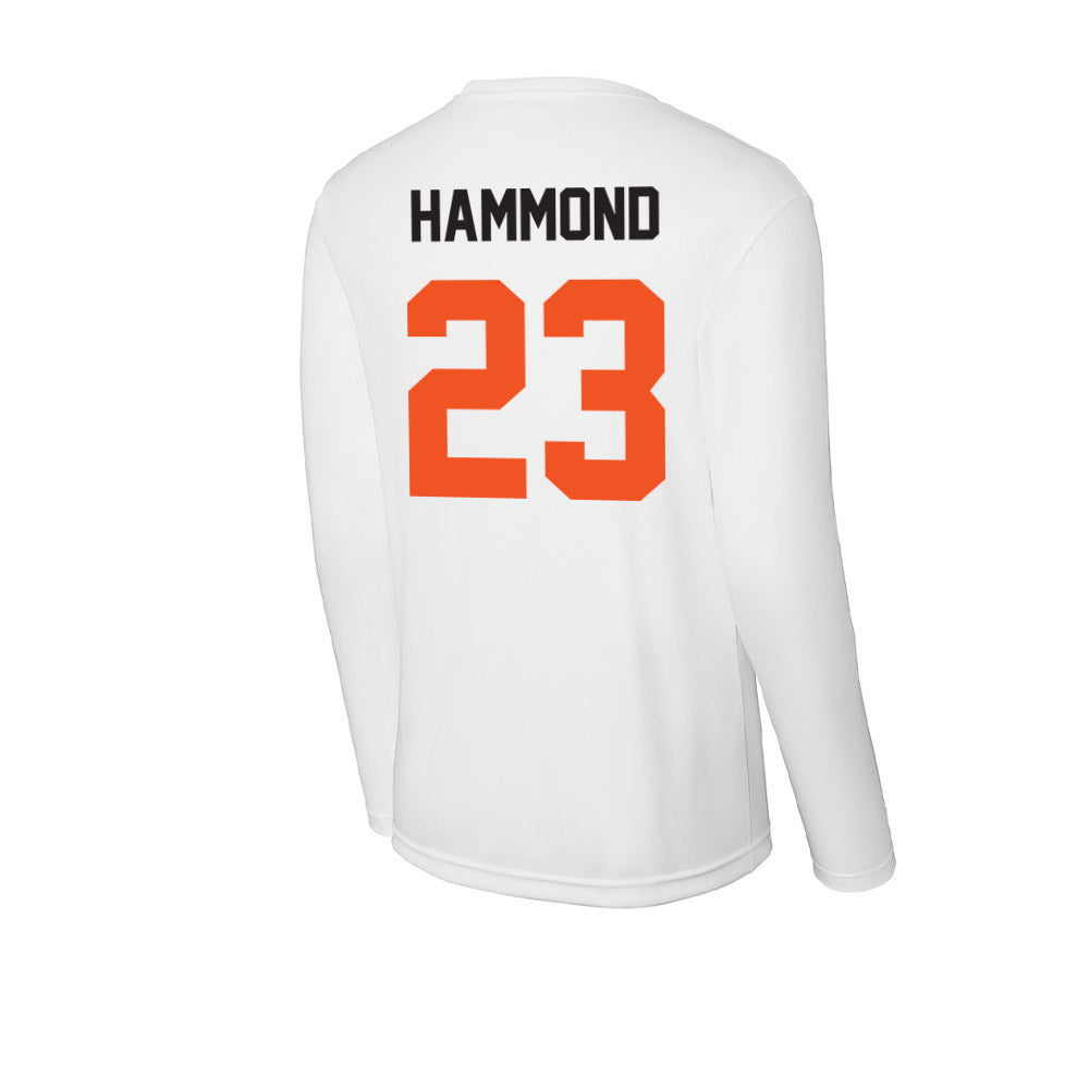 Oklahoma State - NCAA Football : Oscar Hammond - Activewear Long Sleeve T-Shirt-1