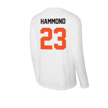 Oklahoma State - NCAA Football : Oscar Hammond - Activewear Long Sleeve T-Shirt-1