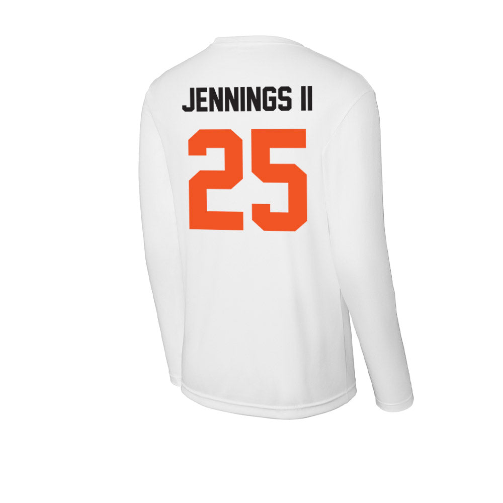 Oklahoma State - NCAA Men's Basketball : Robert Jennings II - Activewear Long Sleeve T-Shirt-1