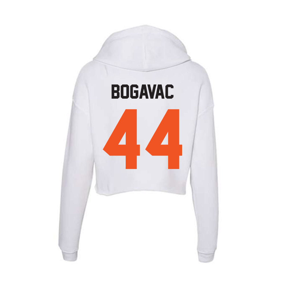 Oklahoma State - NCAA Men's Basketball : Luka Bogavac - Classic Shersey Women's Crop Fleece Hooded Sweatshirt-1