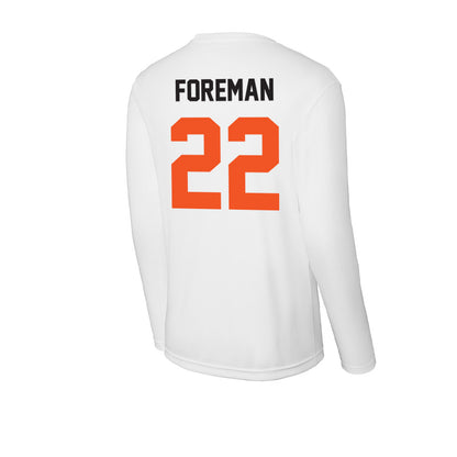 Oklahoma State - NCAA Football : Kobi Foreman - Activewear Long Sleeve T-Shirt-1