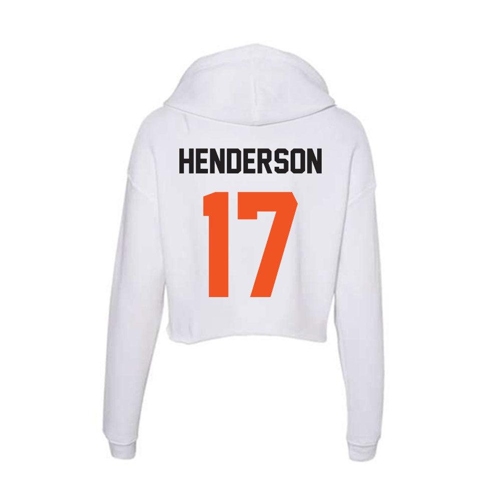 Oklahoma State - NCAA Softball : Montgomery Henderson - Women's Crop Fleece Hoodie-1