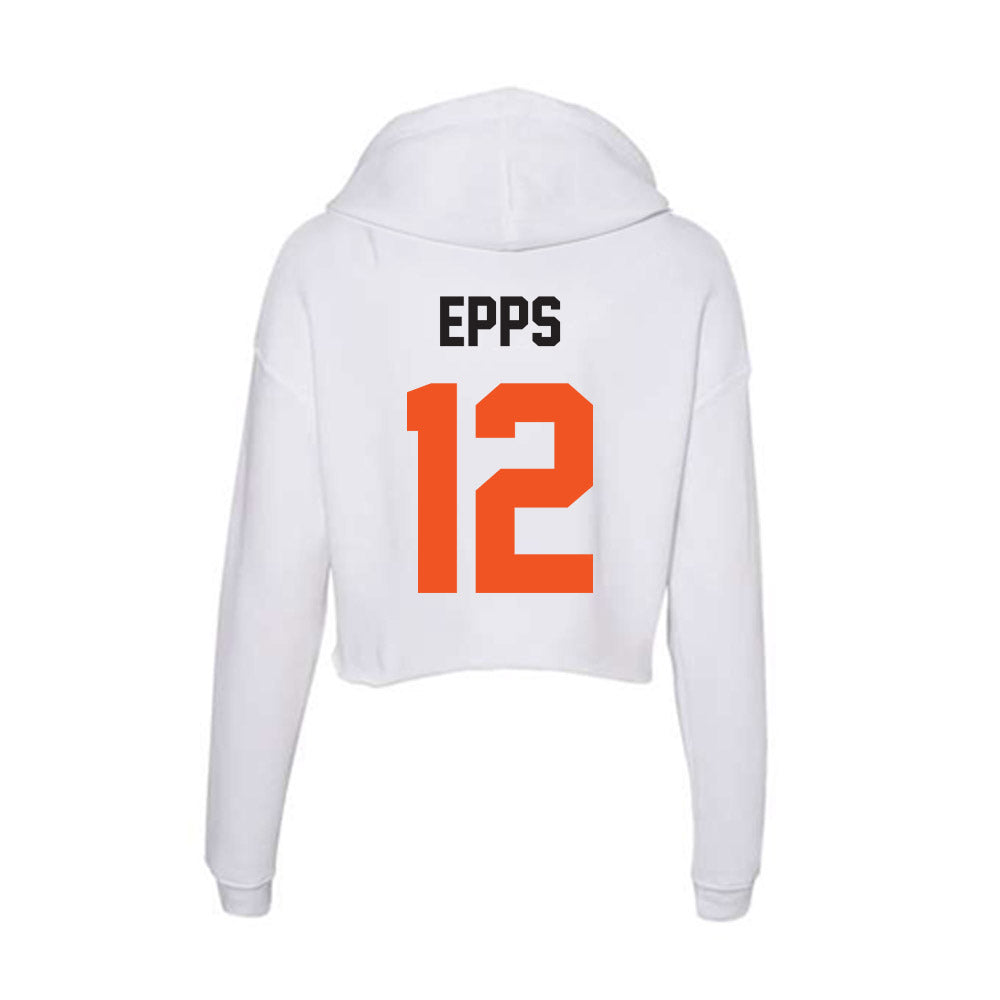 Oklahoma State - NCAA Football : Cameron Epps - Women's Crop Fleece Hoodie-1
