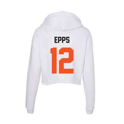 Oklahoma State - NCAA Football : Cameron Epps - Women's Crop Fleece Hoodie-1