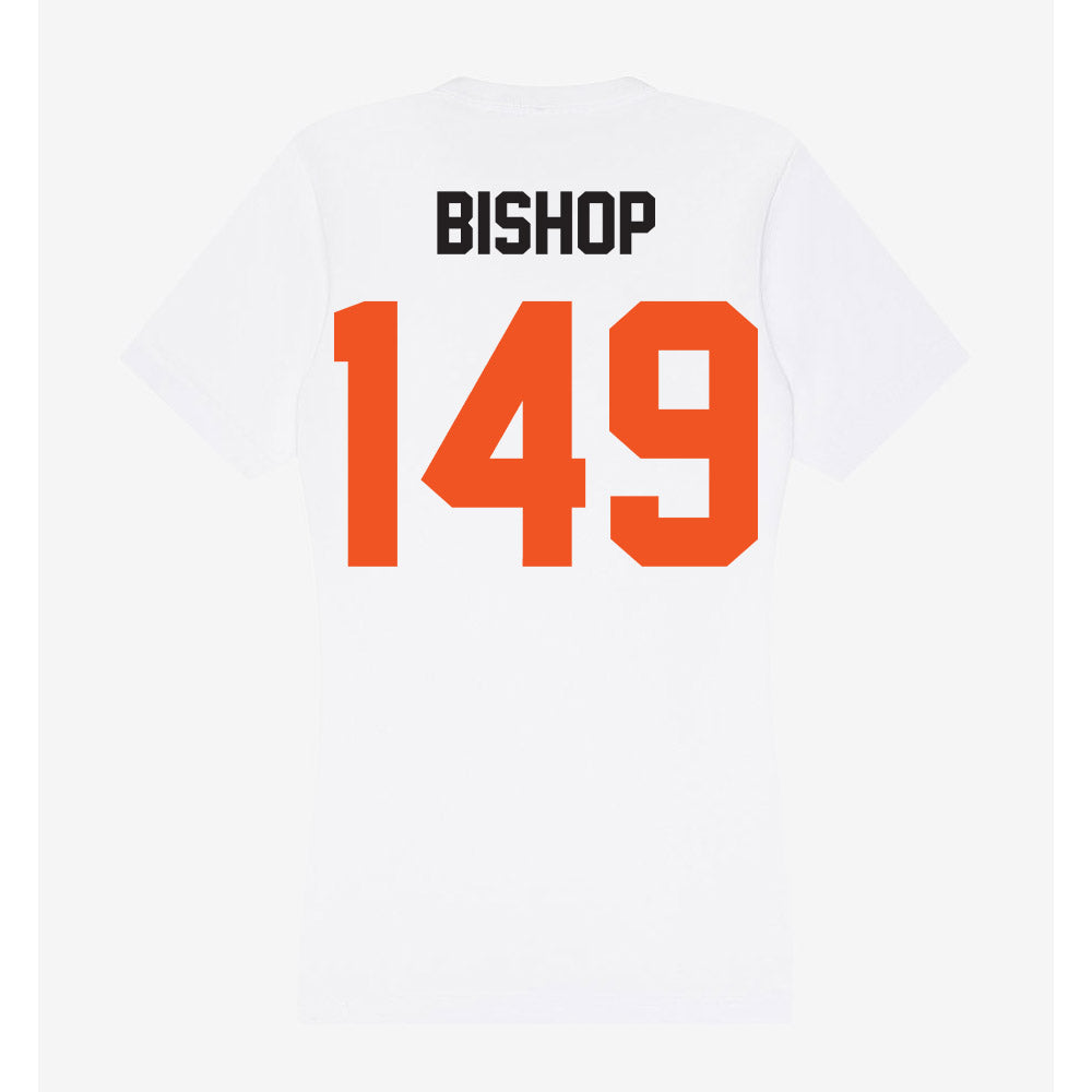Oklahoma State - NCAA Wrestling : Max Bishop - Women's V-Neck T-Shirt-1