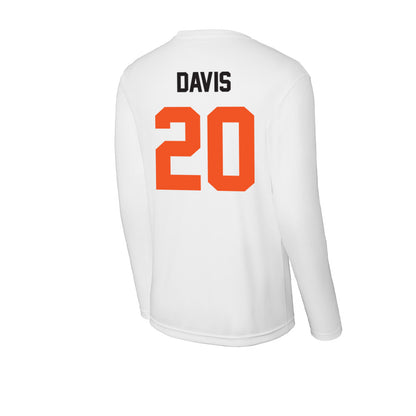 Oklahoma State - NCAA Football : Taurean Davis - Activewear Long Sleeve T-Shirt-1