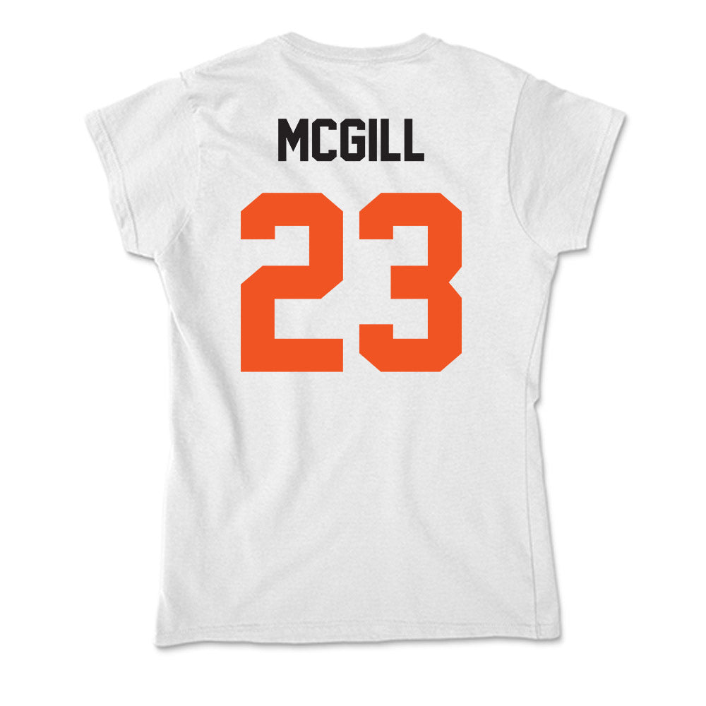 Oklahoma State - NCAA Women's Basketball : Liv McGill - Classic Shersey Soft Style Women’s T-Shirt-1