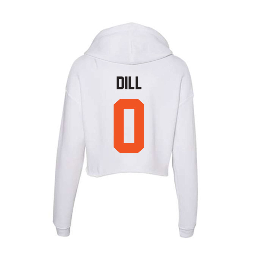 Oklahoma State - NCAA Women's Soccer : Caroline Dill - Women's Crop Fleece Hoodie-1