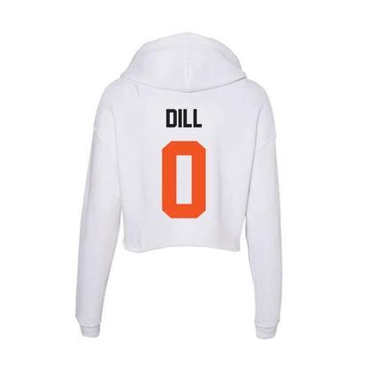 Oklahoma State - NCAA Women's Soccer : Caroline Dill - Women's Crop Fleece Hoodie-1