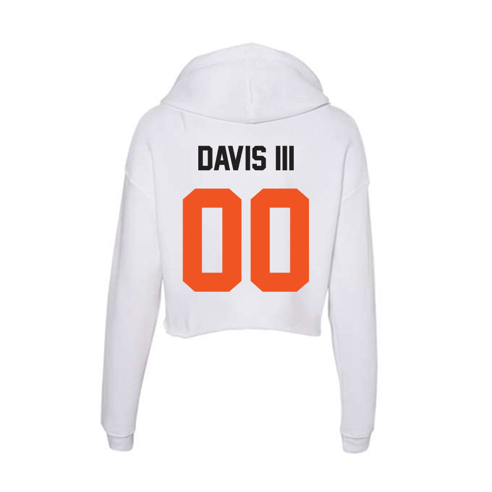 Oklahoma State - NCAA Football : Marrel Davis III - Women's Crop Fleece Hoodie-1