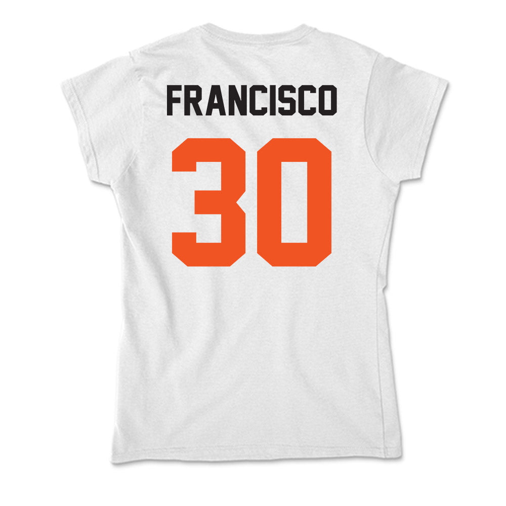 Oklahoma State - NCAA Baseball : Brady Francisco - Soft Style Women’s T-Shirt-1