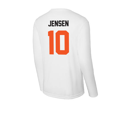 Oklahoma State - NCAA Women's Soccer : Emma Jensen - Activewear Long Sleeve T-Shirt-1