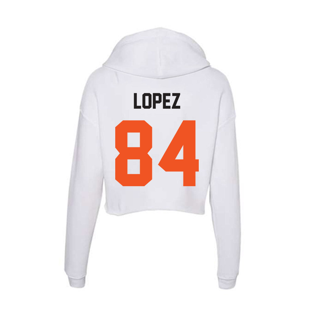 Oklahoma State - NCAA Football : Matrail Lopez - Women's Crop Fleece Hoodie-1