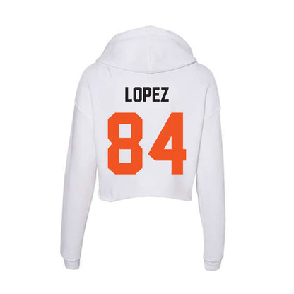 Oklahoma State - NCAA Football : Matrail Lopez - Women's Crop Fleece Hoodie-1