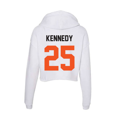 Oklahoma State - NCAA Baseball : Ty Kennedy - Women's Crop Fleece Hoodie-1