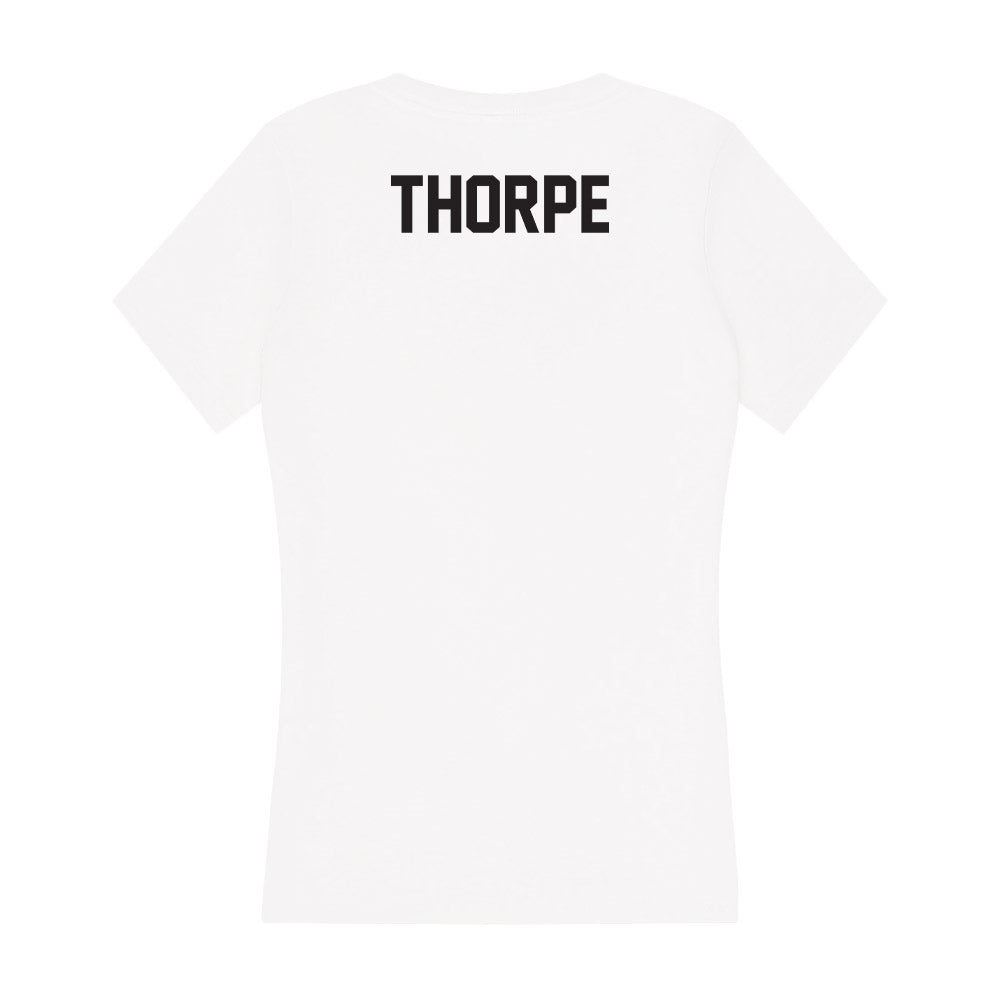 Oklahoma State - NCAA Equestrian : Lily Thorpe - Women's V-Neck T-Shirt-1