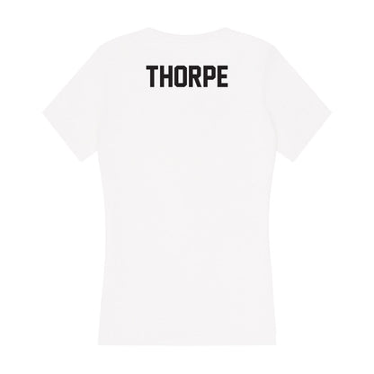 Oklahoma State - NCAA Equestrian : Lily Thorpe - Women's V-Neck T-Shirt-1