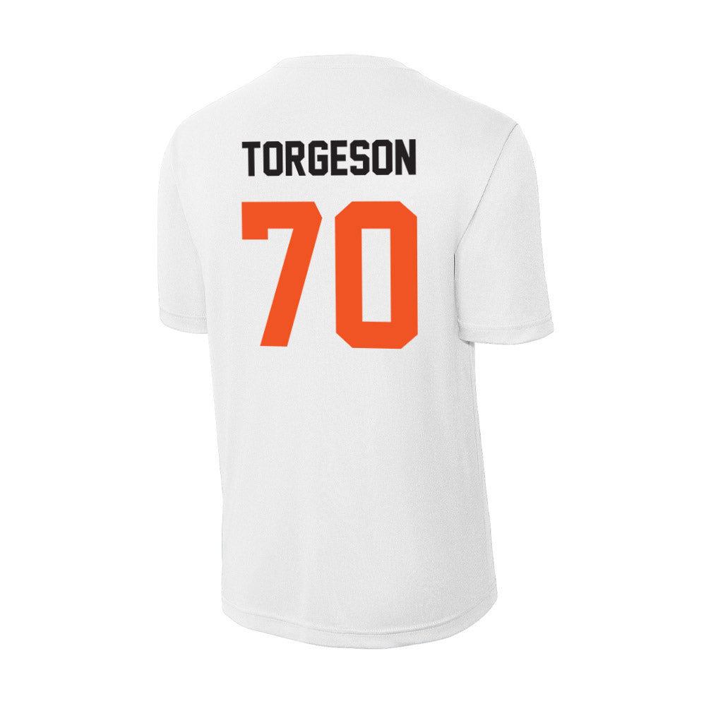 Oklahoma State - NCAA Football : Shaun Torgeson - Activewear T-Shirt-1