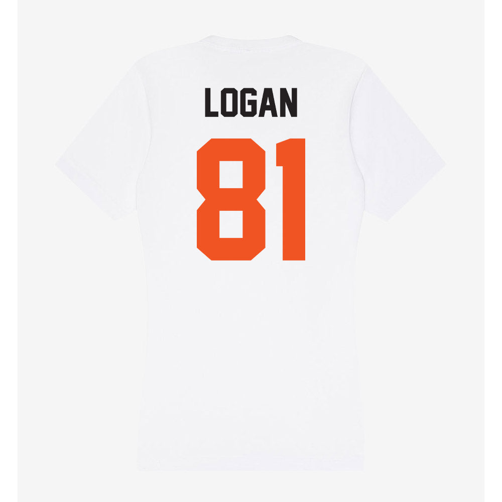 Oklahoma State - NCAA Football : Luke Logan - Women's V-Neck T-Shirt-1