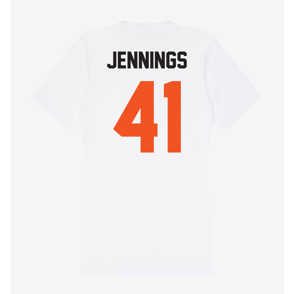 Oklahoma State - NCAA Baseball : Parker Jennings - Women's V-Neck T-Shirt-1