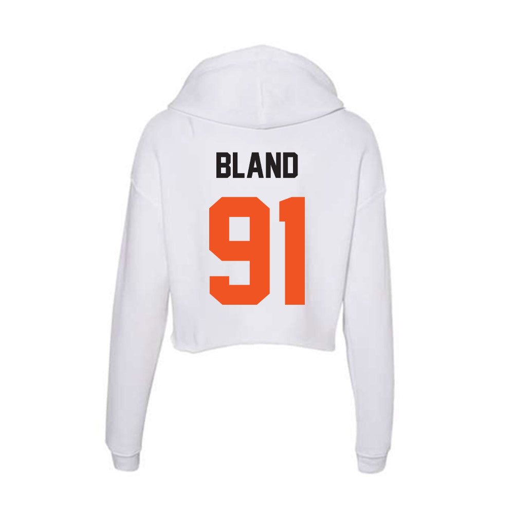 Oklahoma State - NCAA Football : Landon Bland - Women's Crop Fleece Hoodie-1