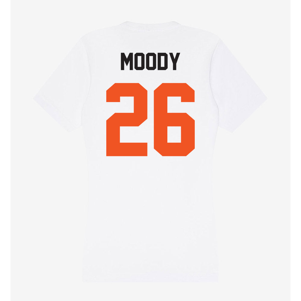 Oklahoma State - NCAA Football : Dennis Moody - Women's V-Neck T-Shirt-1