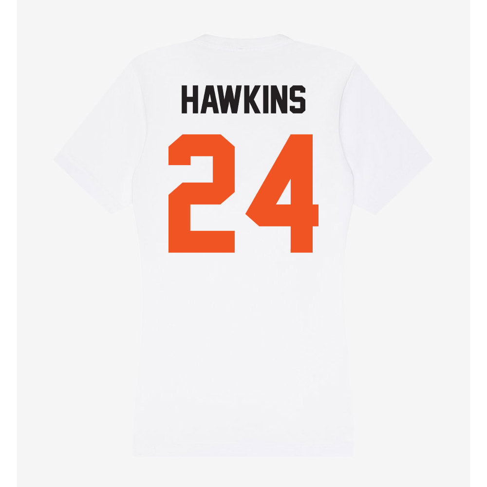 Oklahoma State - NCAA Football : Caleb Hawkins - Women's V-Neck T-Shirt-1