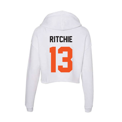 Oklahoma State - NCAA Baseball : Kollin Ritchie - Women's Crop Fleece Hoodie-1