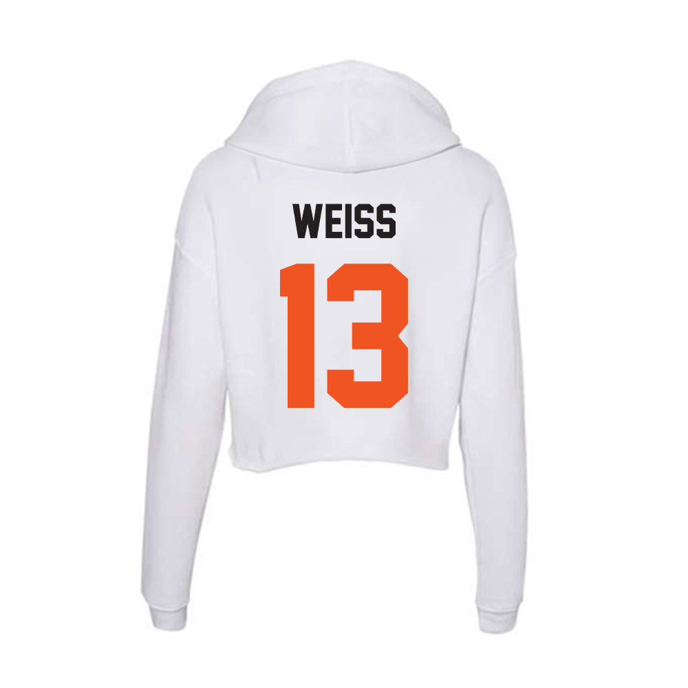 Oklahoma State - NCAA Women's Soccer : Lily Weiss - Women's Crop Fleece Hoodie-1