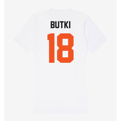 Oklahoma State - NCAA Women's Soccer : Kayla Butki - Women's V-Neck T-Shirt-1