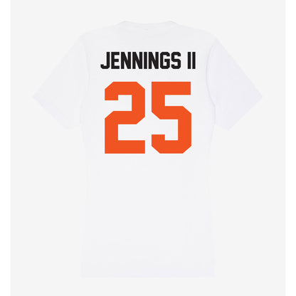 Oklahoma State - NCAA Men's Basketball : Robert Jennings II - Women's V-Neck T-Shirt-1