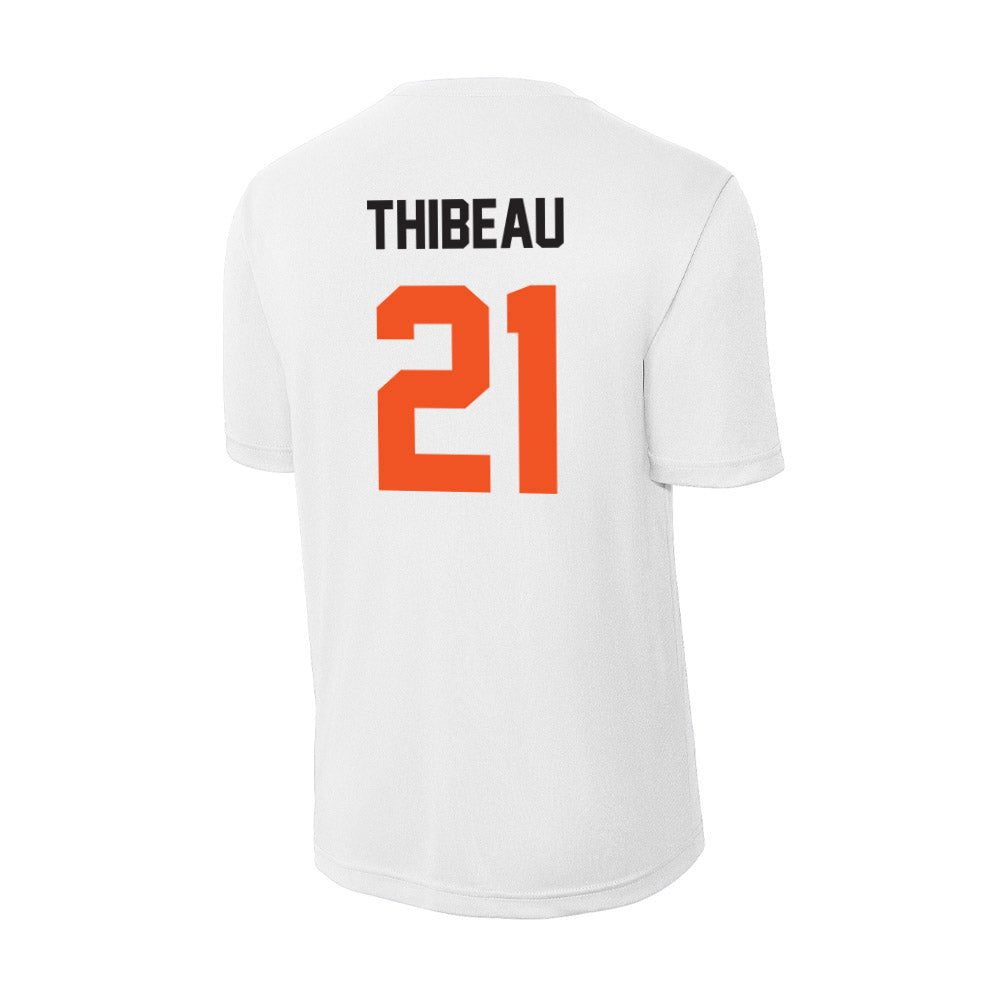 Oklahoma State - NCAA Women's Soccer : Taryn Thibeau - Activewear T-Shirt-1