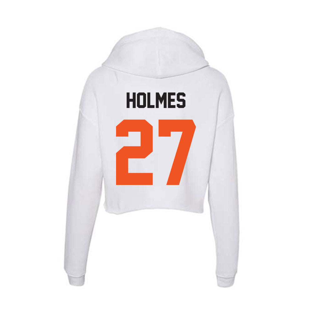 Oklahoma State - NCAA Football : Vincent Holmes - Classic Shersey Women's Crop Fleece Hooded Sweatshirt-1