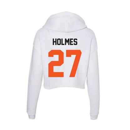 Oklahoma State - NCAA Football : Vincent Holmes - Classic Shersey Women's Crop Fleece Hooded Sweatshirt-1