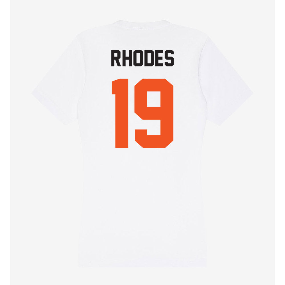 Oklahoma State - NCAA Baseball : Stormy Rhodes - Women's V-Neck T-Shirt-1