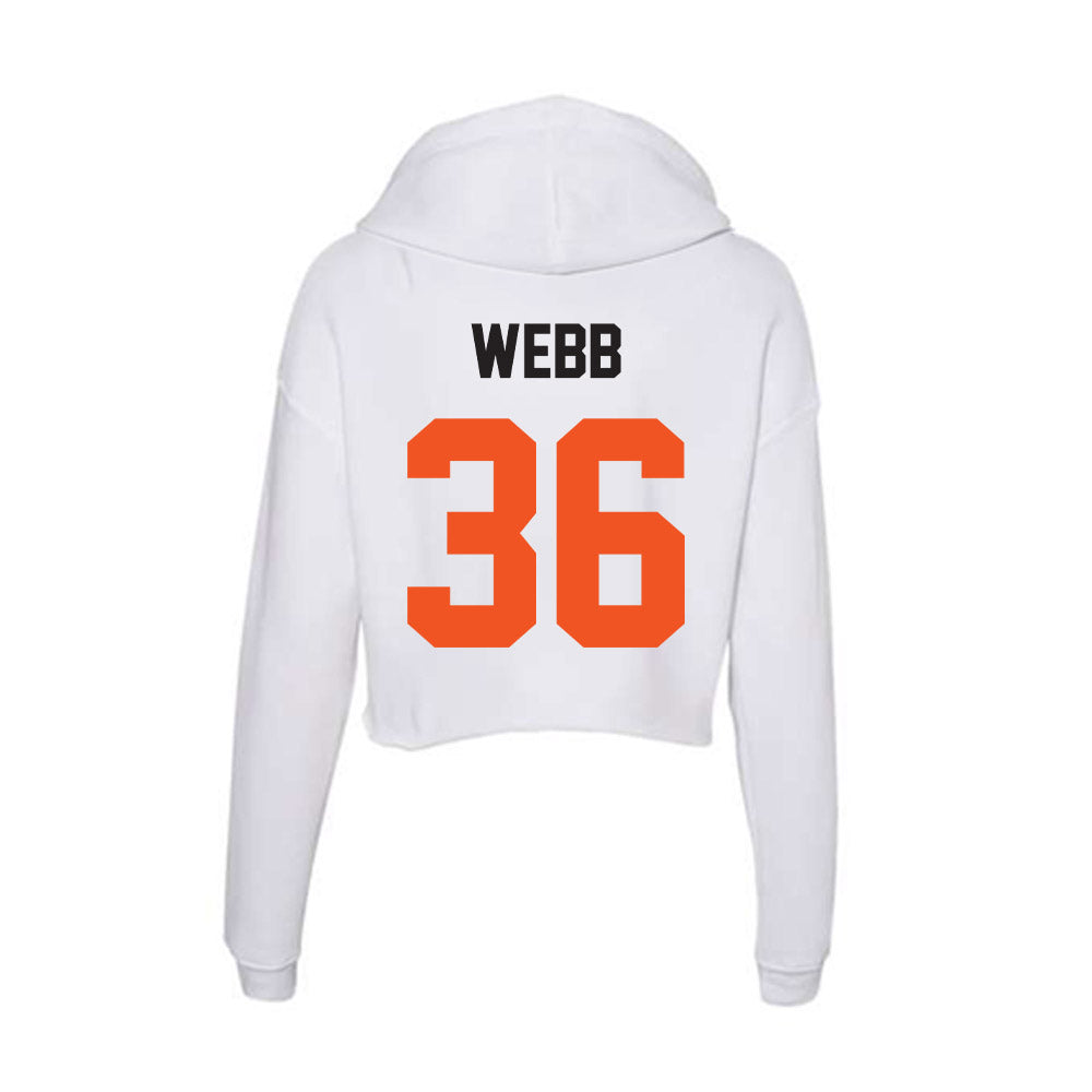 Oklahoma State - NCAA Football : Ayden Webb - Women's Crop Fleece Hoodie-1