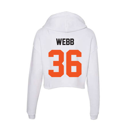 Oklahoma State - NCAA Football : Ayden Webb - Women's Crop Fleece Hoodie-1