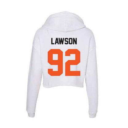 Oklahoma State - NCAA Football : Jerry Lawson - Women's Crop Fleece Hoodie-1