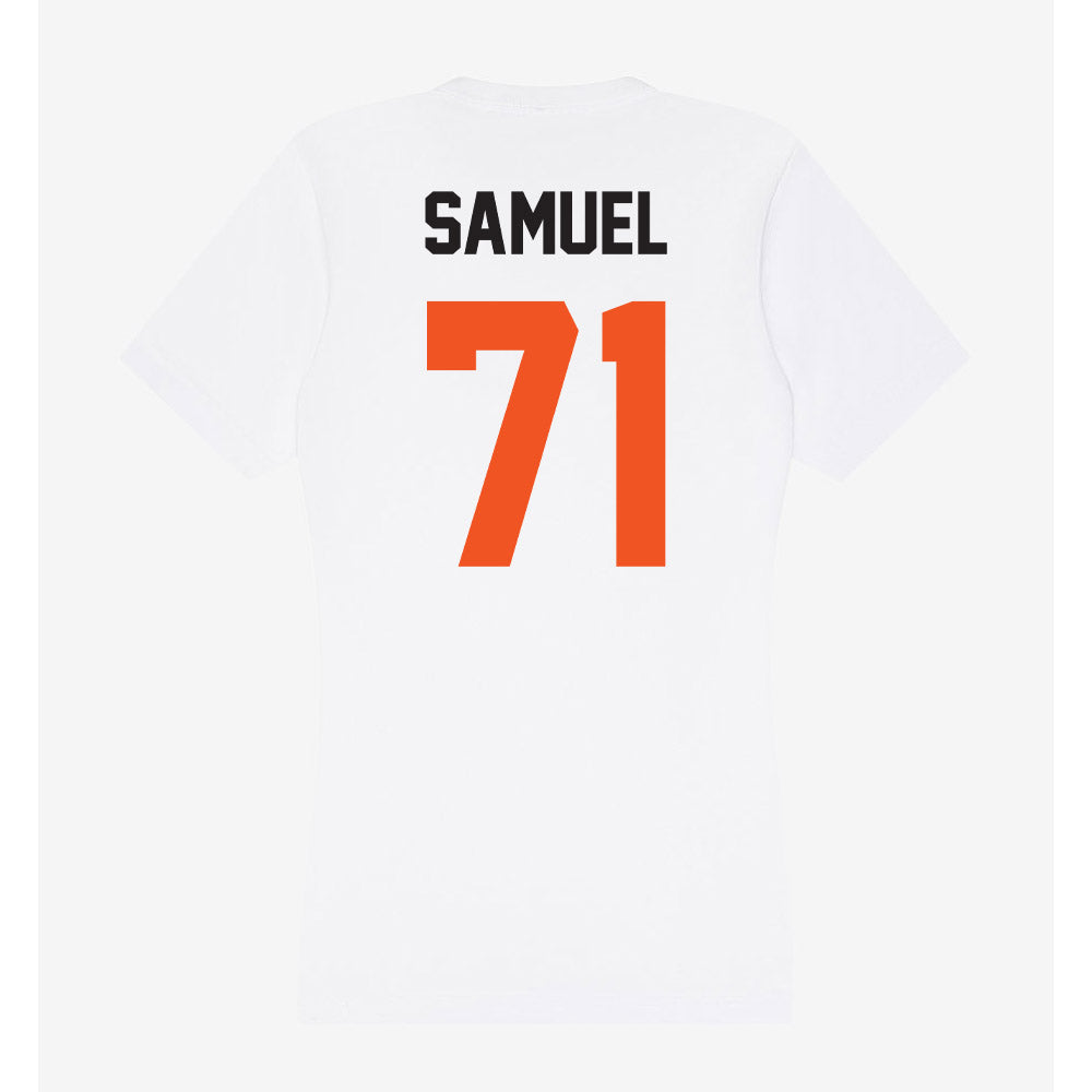 Oklahoma State - NCAA Football : Markell Samuel - Women's V-Neck T-Shirt-1