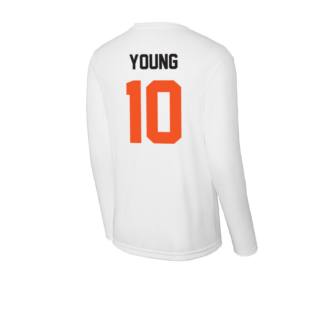 Oklahoma State - NCAA Football : Wyatt Young - Activewear Long Sleeve T-Shirt-1