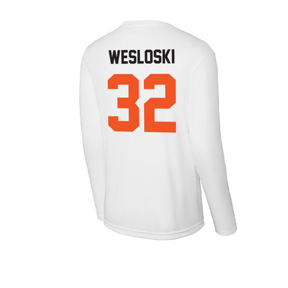Oklahoma State - NCAA Football : Ethan Wesloski - Activewear Long Sleeve T-Shirt-1