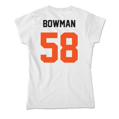 Oklahoma State - NCAA Football : Isaiah Bowman - Soft Style Women’s T-Shirt-1