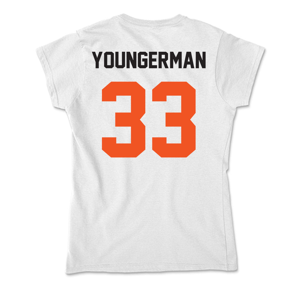 Oklahoma State - NCAA Baseball : Sean Youngerman - Soft Style Women’s T-Shirt-1